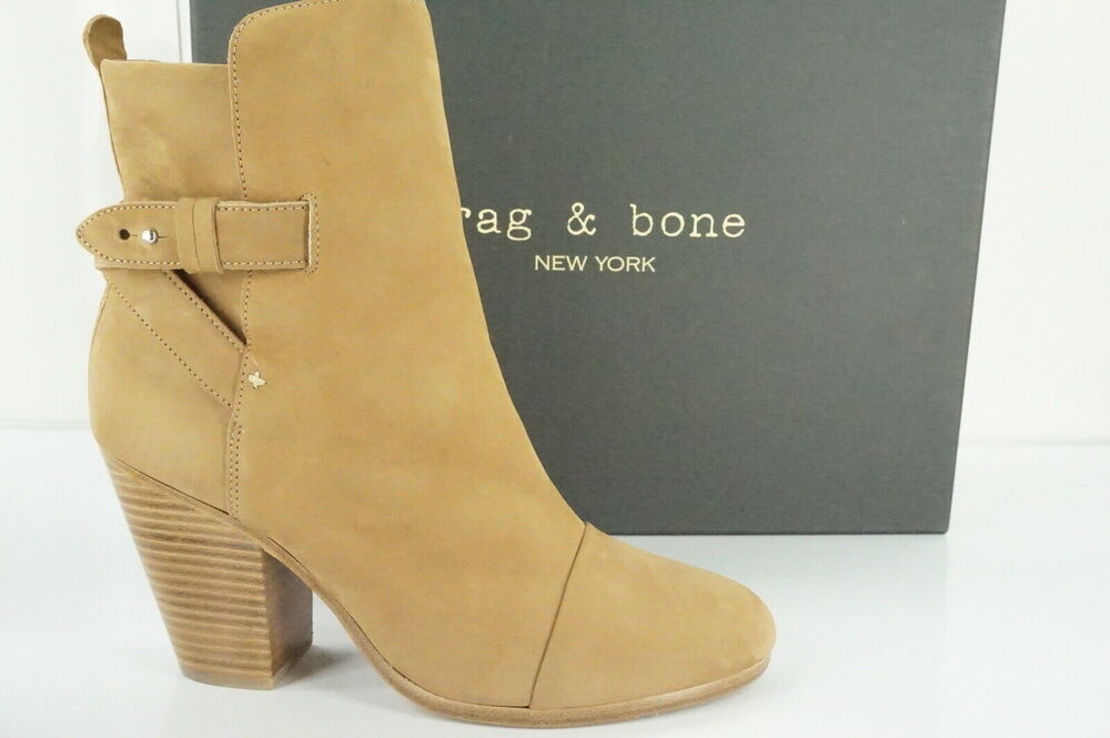 Rag & Bone Kinsey Brown Suede Classic Cap Toe Ankle Boots Size 40 10 NIB $595
